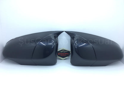 Toyota Yaris 2012-2015 Batman Yarasa Ayna Kapağı Piano Black ABS Plastik image 7