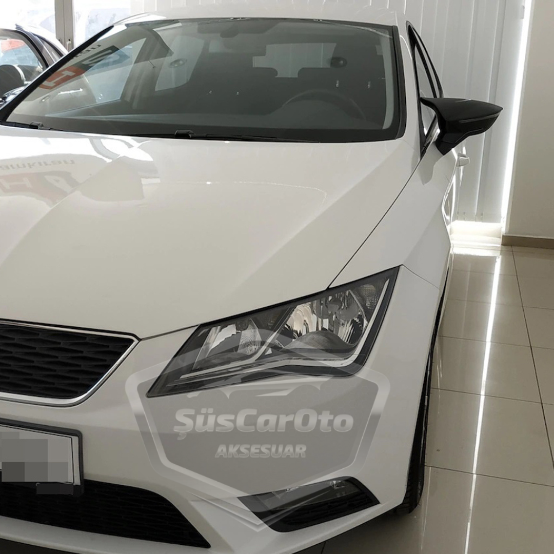 Seat Leon MK3 MK3.5 2012-2020 Batman Yarasa Ayna Kapağı Piano Black ABS Plastik image 3