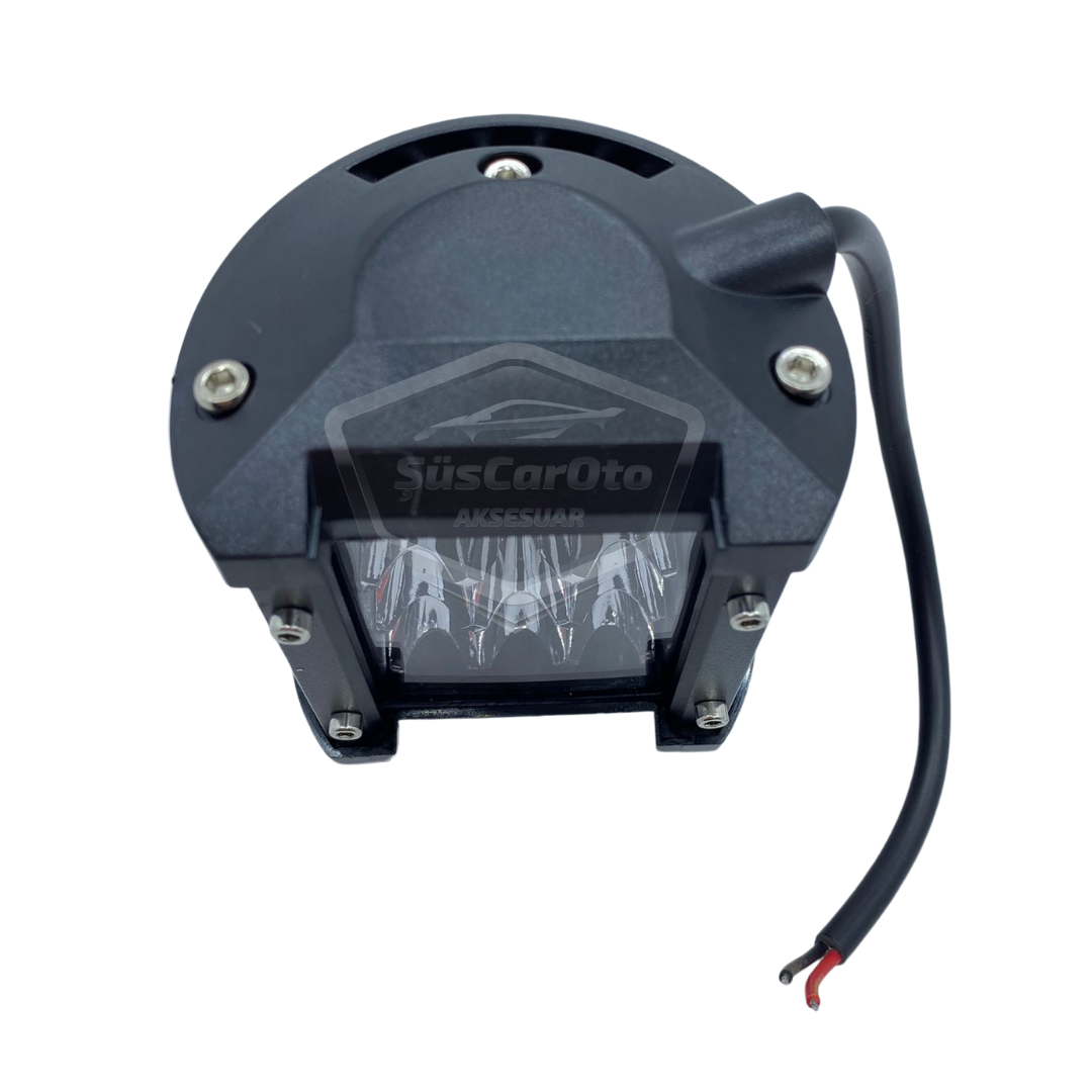 Off Road Led Lamba Delici Yayıcı Beyaz Kare Sis Farı Projektör 45W 12 Led Metal Arazi Çalışma Lambası 1 Adet image 4