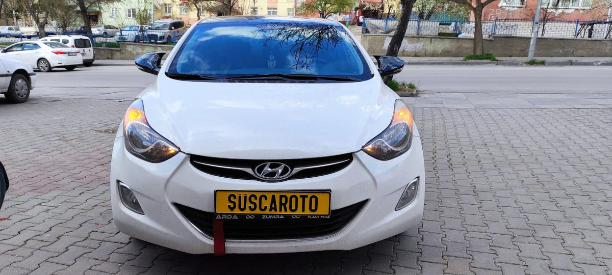 Hyundai Elantra 2011-2016 Batman Yarasa Ayna Kapağı Piano Black ABS Plastik image 3