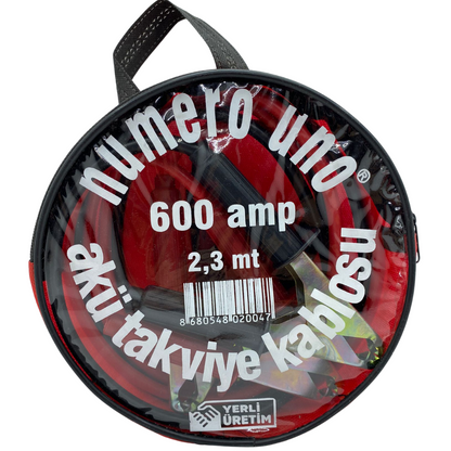 600 Amper Akü Takviye Kablosu Taşıma Çantalı 2.3 Metre image 1