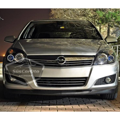 Opel Astra H 2004-2014 Uyumlu Üniversal Astra H lip Esnek Ön Lip 2 Parça Tampon Altı Dil Karlık Ön Ek image 0