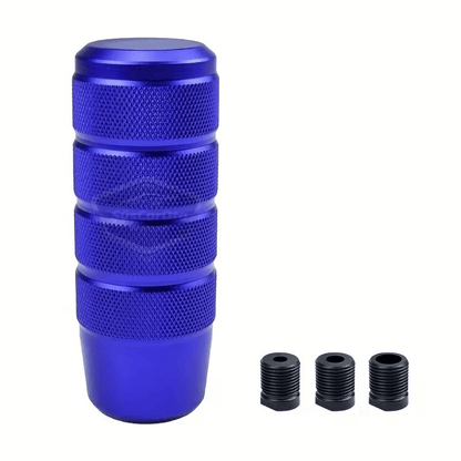 Üniversal 9.5 cm JDM Metal Spor Görünümlü Vites Topuzu Aparatlı Alüminyum Alaşım Otomatik-Manuel Yarış Vites Kolu Mavi image 4