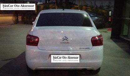 Citroen C Elysee Bagaj Üstü Slim Spoiler Parlak Beyaz image 0