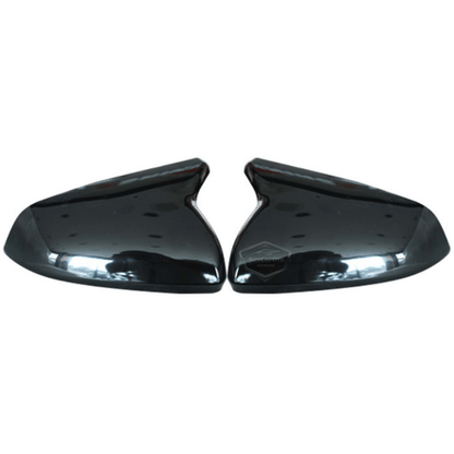 Seat Leon MK4 2021 ve Sonrası Uyumlu Batman Yarasa Ayna Kapağı Piano Black ABS Plastik Sağ Sol Takım image 1