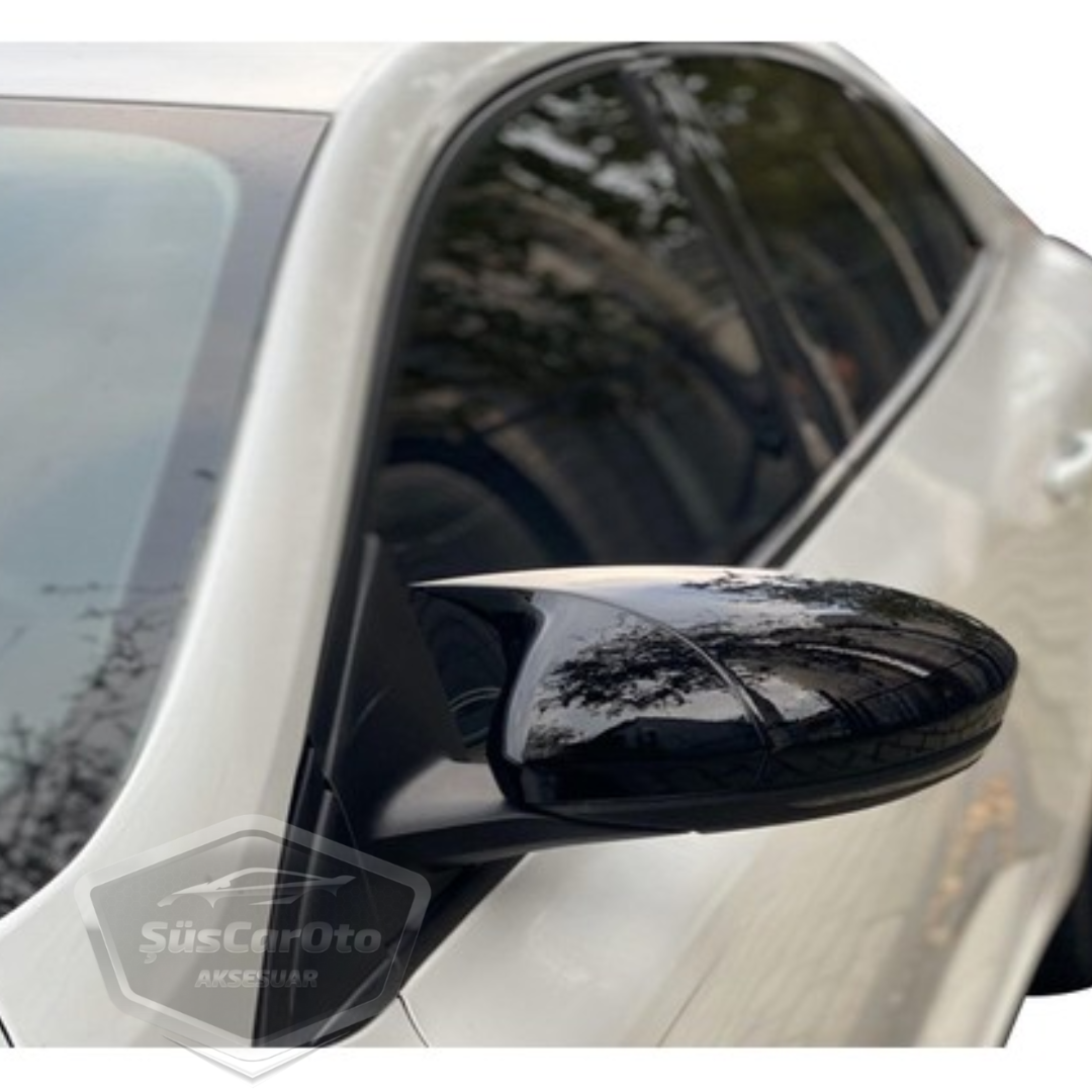 Renault Megane 4 2016 Sonrası Batman Yarasa Ayna Kapağı Piano Black ABS Plastik image 4