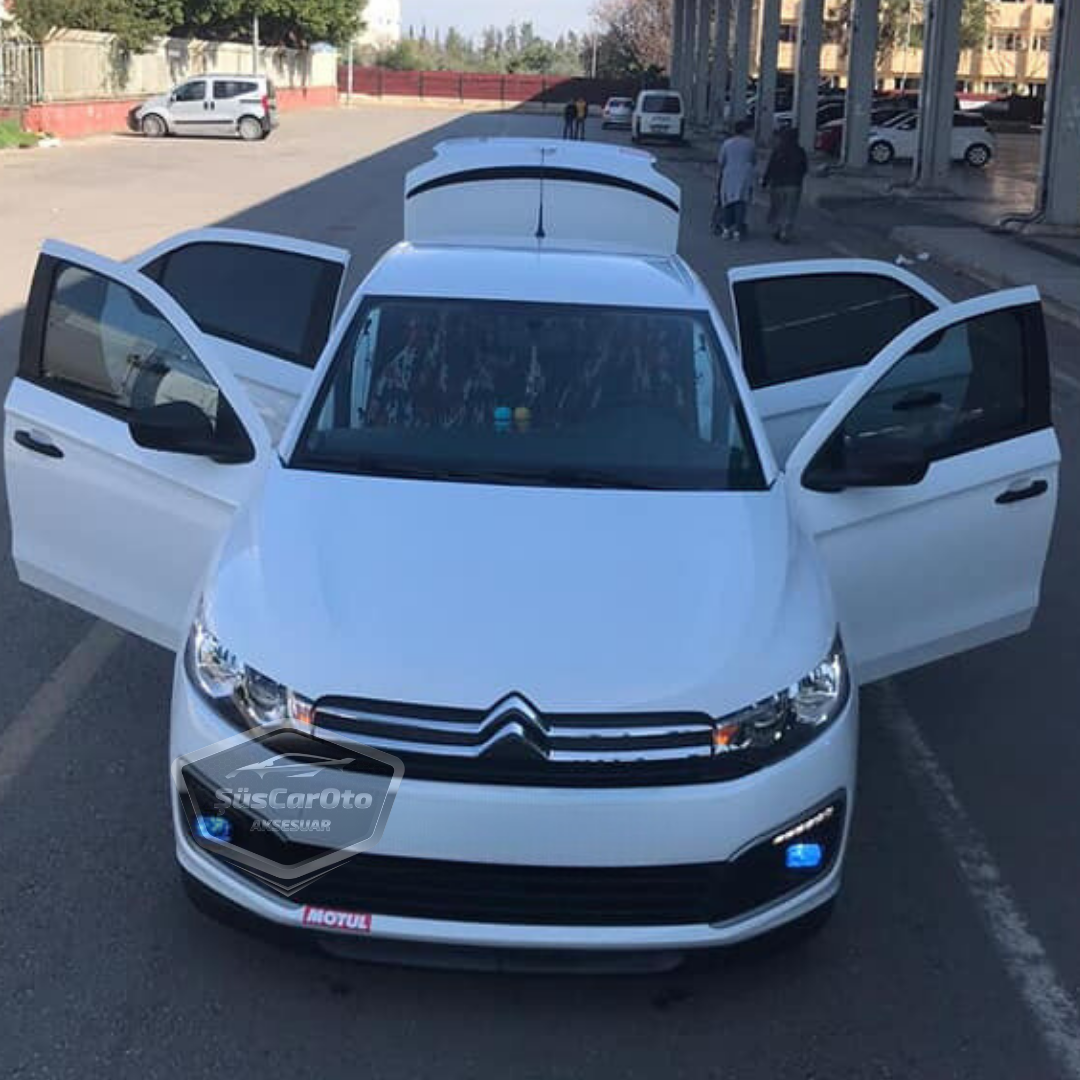 Citroen C Elysee 2012-2023 Uyumlu Üniversal Astra H lip Esnek Ön Lip 2 Parça Tampon Altı Dil Karlık Ön Ek image 2
