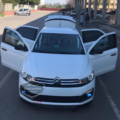 Citroen C Elysee 2012-2023 Uyumlu Üniversal Astra H lip Esnek Ön Lip 2 Parça Tampon Altı Dil Karlık Ön Ek image 2