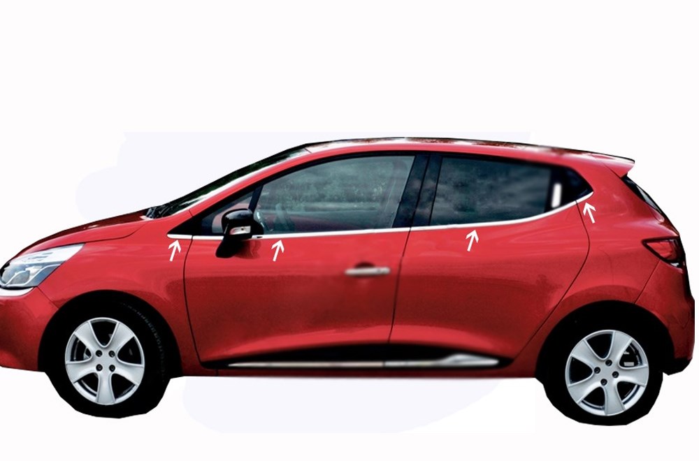 Renault Clio 4 Hb Krom Cam Çıtası 8 Parça 2012 ve Üzeri image 5