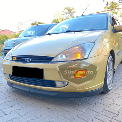 Ford Focus 1 Hb&amp;Sedan 1998-2004 Uyumlu Üniversal Astra H lip Esnek Ön Lip 2 Parça Tampon Altı Dil Karlık Ön Ek image 1