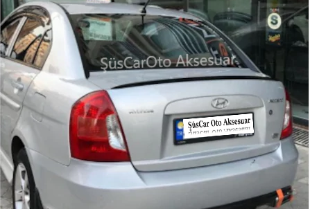 Hyundai Accent Era Bagaj Üstü Spoiler Bagaj Çıtası Piano Black image 0