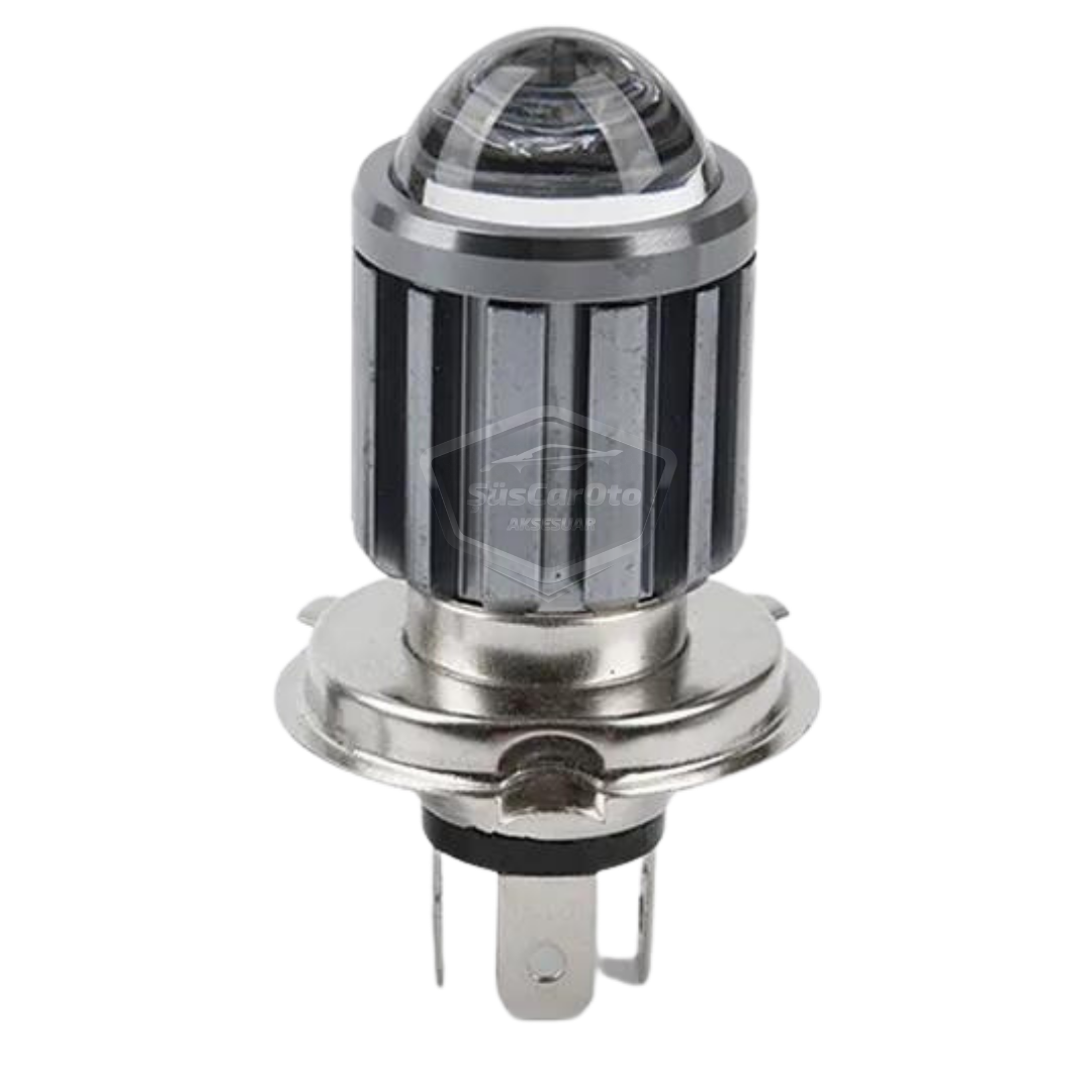 Otomobil Araç Motosiklet Mercekli Far Ampulü Led Far Çift Renk Sarı-Beyaz CSP Led Lamba Delici Yayıcı Uzun Kısa 1 Adet H4 image 9
