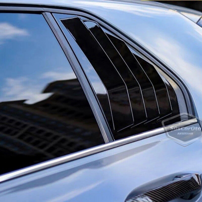 Vw Golf 8 2019 Sonrası Uyumlu Kelebek Cam Izgarası Kelebek Cam Vizörü Havalandırma Sağ Sol Takım Parlak Siyah image 2