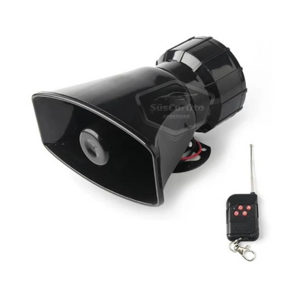 Her Araca Uyumlu Üniversal Uzaktan Kumandalı Siren 8 Farklı Siren Sesi Korna Güçlü Polis Sireni 12V 100W image 8