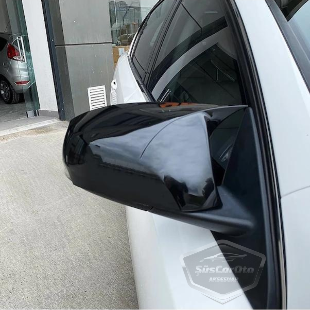 Renault Latitude 2010-2015 Batman Yarasa Ayna Kapağı Piano Black ABS Plastik image 6