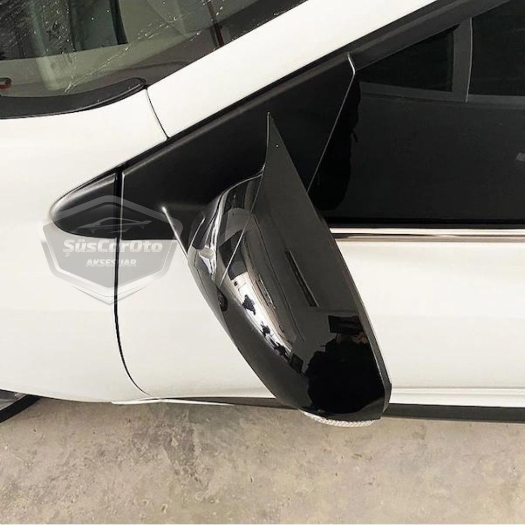 Renault Latitude 2010-2015 Batman Yarasa Ayna Kapağı Piano Black ABS Plastik image 5