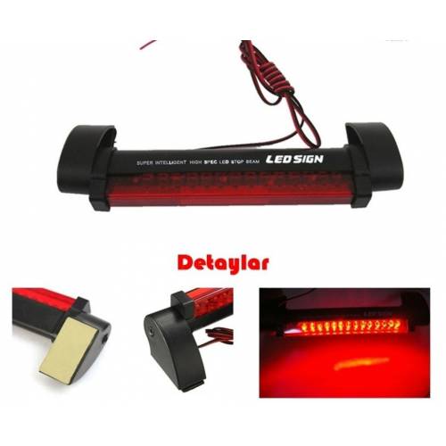 Araç Cam İçi Harici Stop Lambası 48 Ledli Üniversal 12 Volt image 4