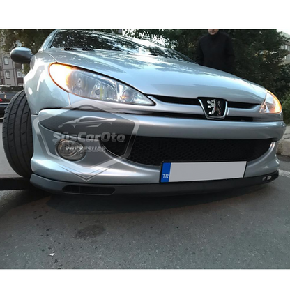 Peugeot 206 206+ 1998-2012 Uyumlu Üniversal Laguna Lip Esnek Ön Lip 2 Parça Tampon Altı Dil Karlık Ön Ek image 7