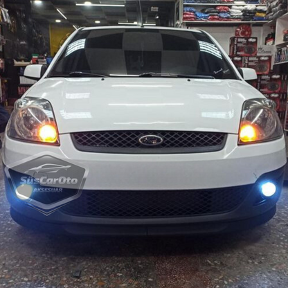 Ford Fiesta 2002-2008 Uyumlu Üniversal Astra H lip Esnek Ön Lip 2 Parça Tampon Altı Dil Karlık Ön Ek image 4