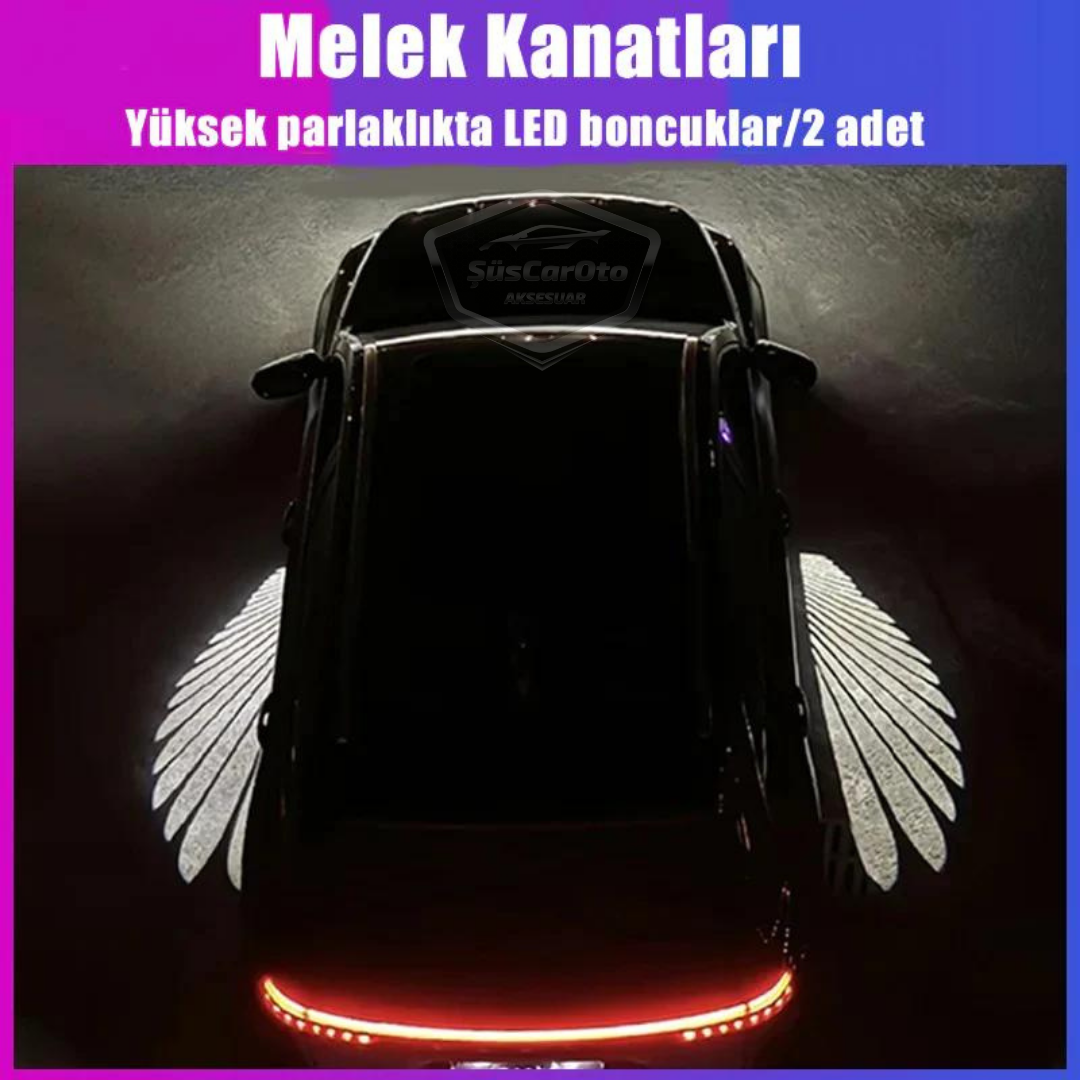 Üniversal Oto Araç Ayna Altı Angel Led Otomobil Gündüz Farı Araba Melek Kanat Led Beyaz 12 Volt image 8