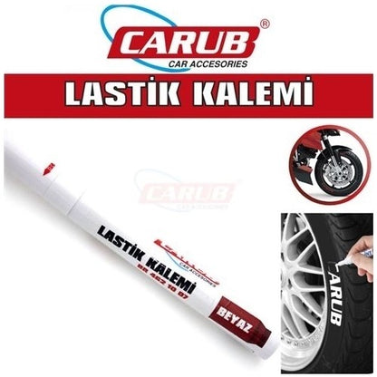 Carub Lastik Yazma Kalemi Lastik Boya Kalemi Beyaz image 0