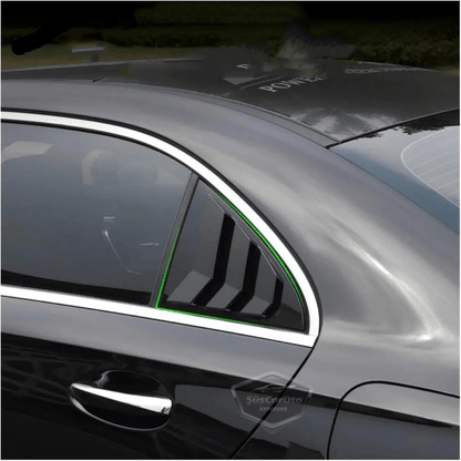 Mercedes A Class W177 2018 ve Sonrası Uyumlu Kelebek Cam Izgarası Kelebek Cam Vizörü İthal Havalandırma Sağ Sol Takım Parlak Siyah 1.Sınıf image 1