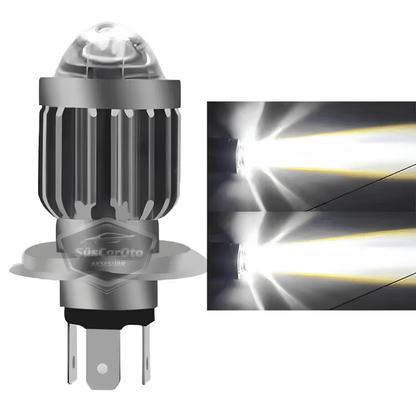 Honda Jazz 2009-2019 Uyumlu Mercekli Far Ampulü Led Xenon Beyaz Renk Far Şimşek Etkili CSP Led Lamba Uzun Kısa 2 Adet Takım image 3