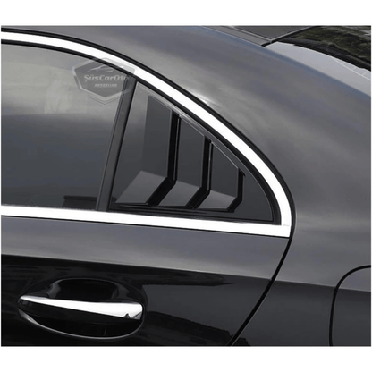 Mercedes A Class W177 2018 ve Sonrası Uyumlu Kelebek Cam Izgarası Kelebek Cam Vizörü İthal Havalandırma Sağ Sol Takım Parlak Siyah 1.Sınıf image 7