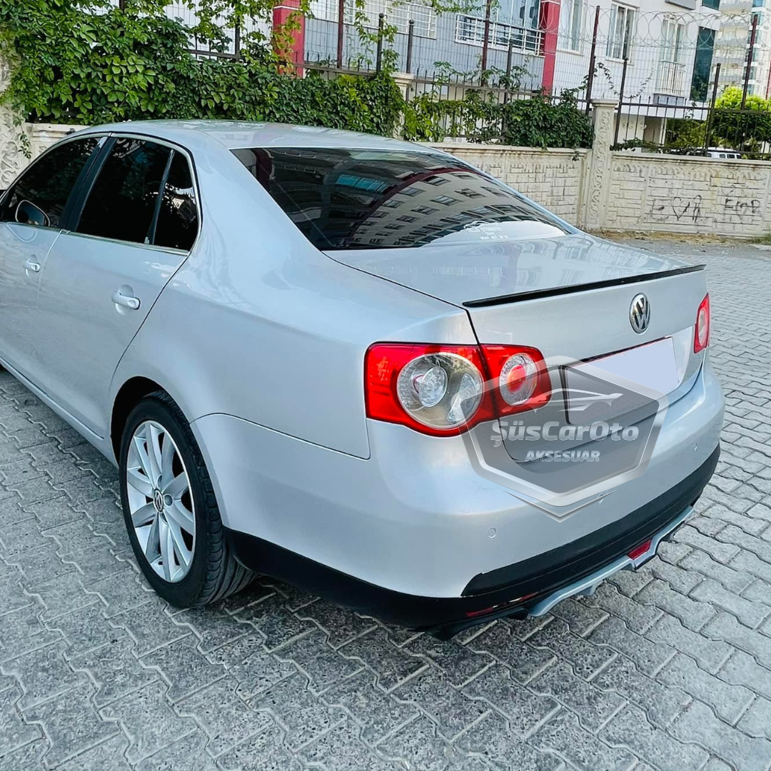Vw Jetta MK5 2005-2010 Bagaj Üstü Spoiler Çıtası Piano Black Parlak Siyah image 2