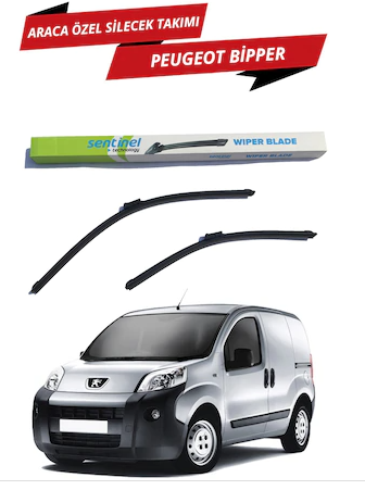 Peugeot Bipper Sentinel Araca Özel Muz Ön Silecek Takımı Sağ Sol image 0