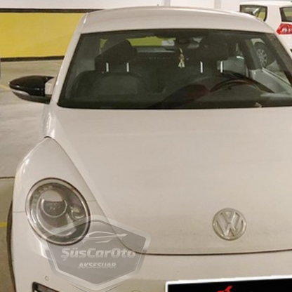 Vw New Beetle 2011-2019 Batman Yarasa Ayna Kapağı Piano Black ABS Plastik image 5