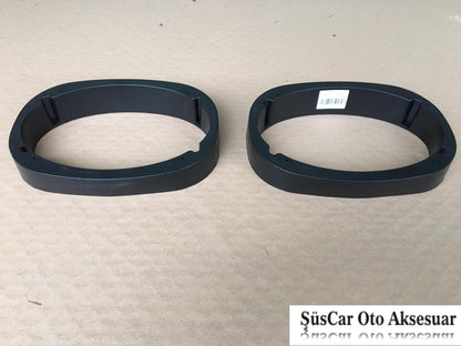 6x9 Üniversal Oval Hoparlör Yükseltici Hoparlör Kasnağı 2 Adet image 1