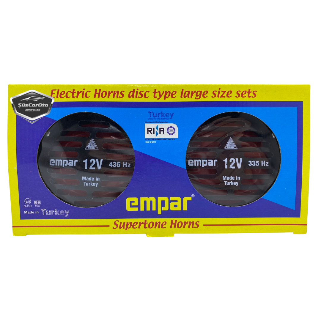 Empar Hella Tip Süper Tone Küçük Kafa Korna Seti 12 Volt 2 Adet image 2