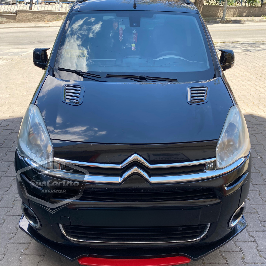 Citroen Berlingo Mk2 2012-2019 Uyumlu Batman Yarasa Ayna Kapağı Piano Black ABS Plastik Sağ Sol Takım image 0