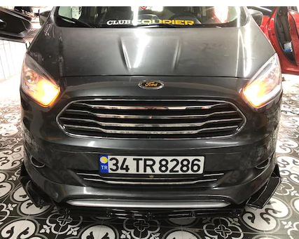 Üniversal Esnek BRABUS Lip 3 Parça Piano Black ABS Plastik Flaplı image 6