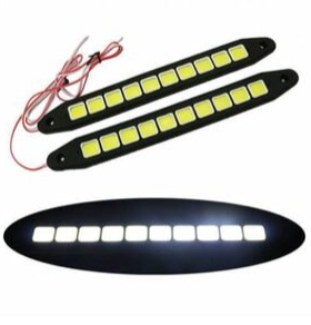 Carub 10 Led Gündüz Ledi Lamba 12V Sıralı Cob Elastik Beyaz 2 Adet image 3