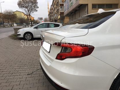 Fiat Egea Bagaj Üstü Slim Spoiler Parlak Beyaz image 2