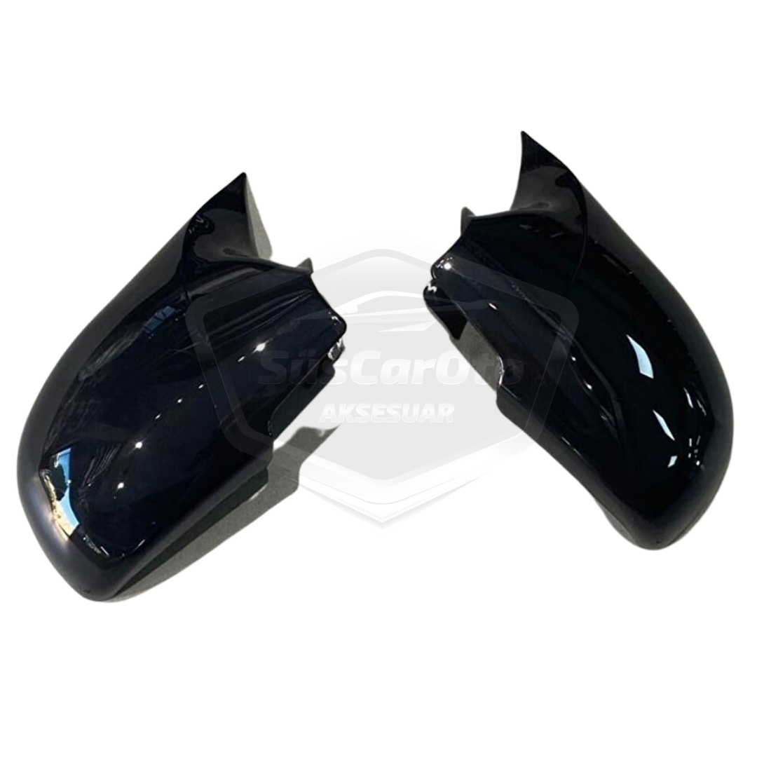Hyundai Accent Admire 2000-2006 Batman Yarasa Ayna Kapağı Piano Black ABS Plastik image 4