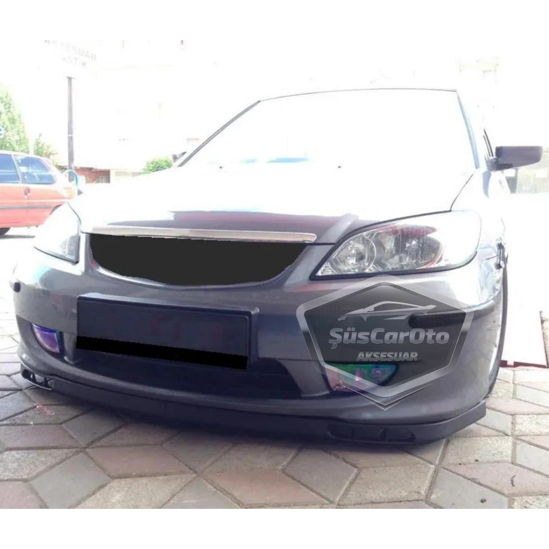 Honda Civic Vtec2 2001-2006 Uyumlu Üniversal Laguna Lip Esnek Ön Lip 2 Parça Tampon Altı Dil Karlık Ön Ek image 1
