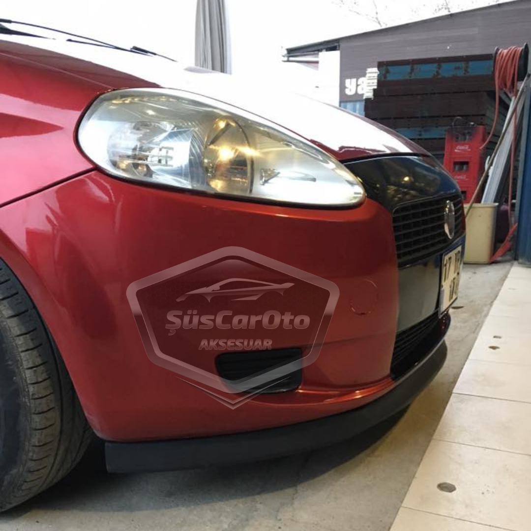 Fiat Punto 2006-2018 Uyumlu Üniversal Astra H lip Esnek Ön Lip 2 Parça Tampon Altı Dil Karlık Ön Ek image 2