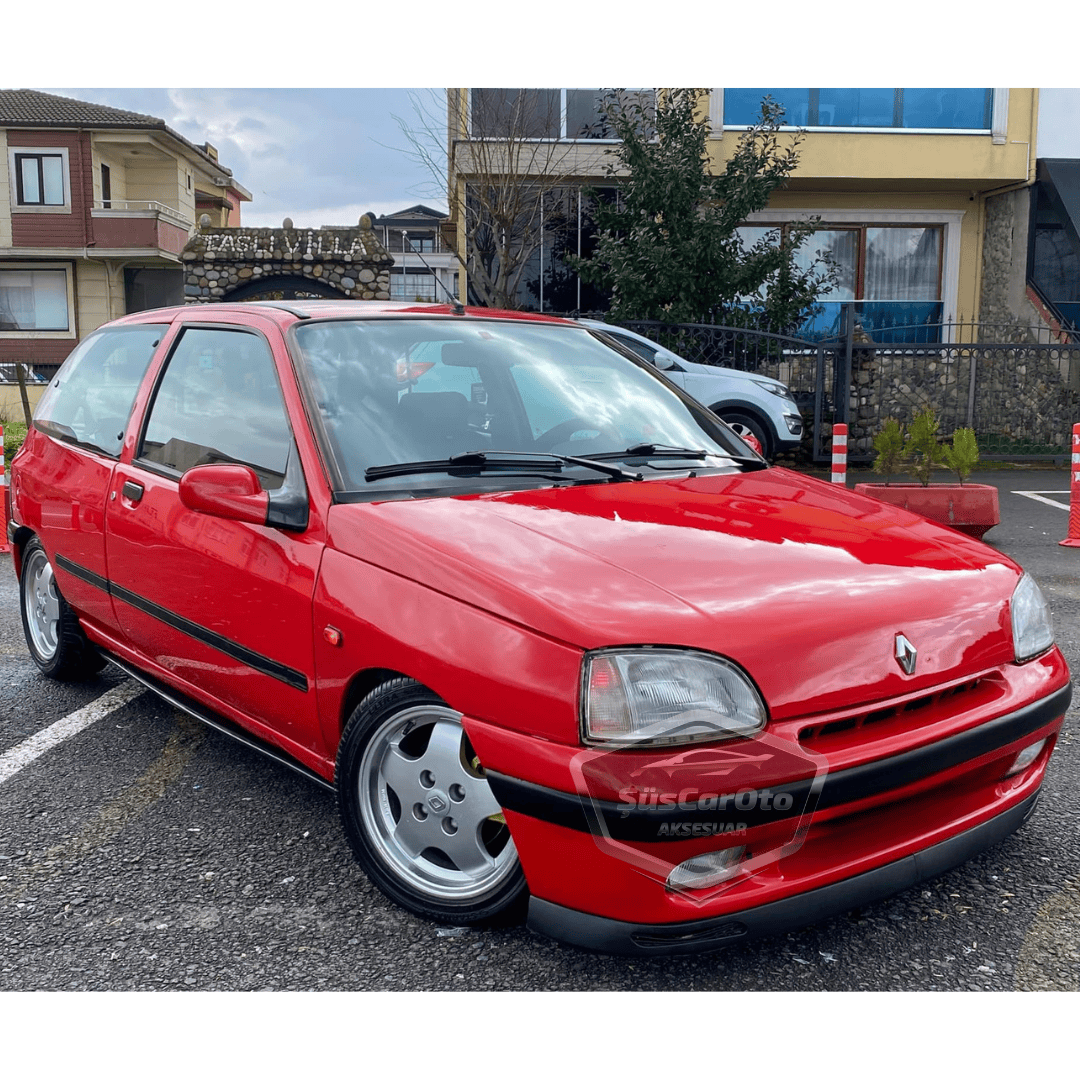 Renault Clio 1 1990-1997 Uyumlu Üniversal V2 Laguna Lip Esnek Ön Lip 2 Parça Tampon Altı Dil Karlık Ön Ek image 3