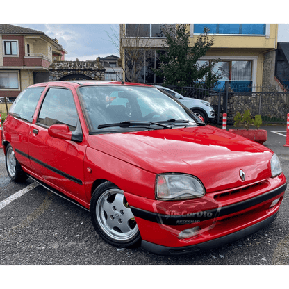Renault Clio 1 1990-1997 Uyumlu Üniversal V2 Laguna Lip Esnek Ön Lip 2 Parça Tampon Altı Dil Karlık Ön Ek image 3