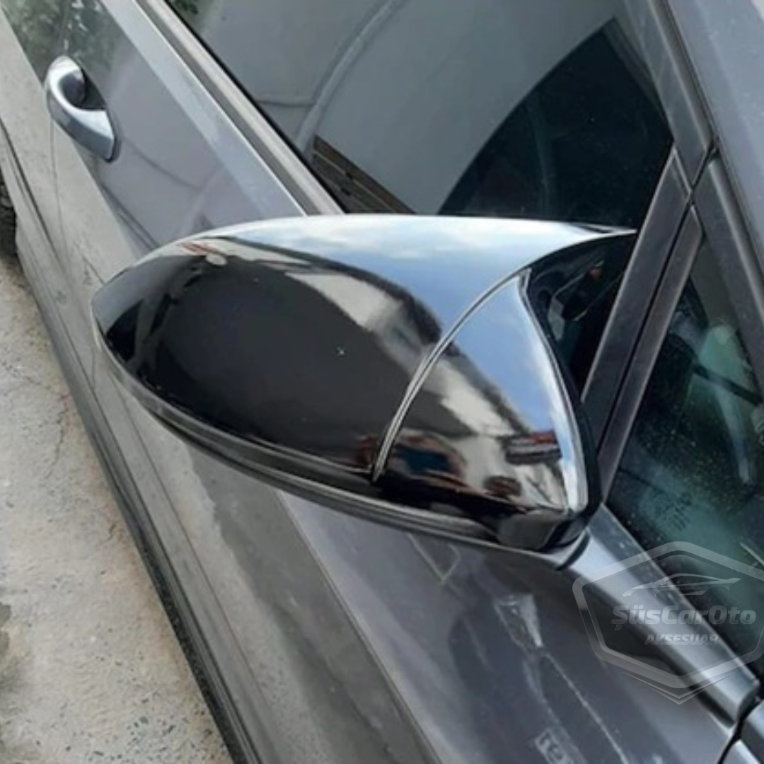 Vw Jetta MK6 2011 Sonrası Batman Yarasa Ayna Kapağı Piano Black ABS Plastik image 2