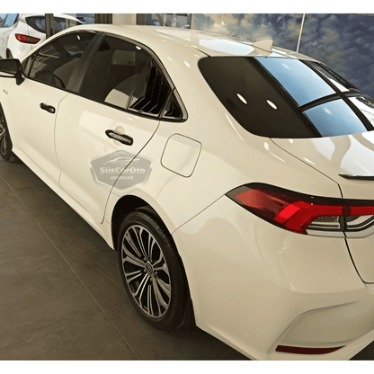 Toyota Corolla 2018 Sonrası E210 Uyumlu Kelebek Cam Izgarası Kelebek Cam Vizörü İthal Havalandırma Sağ Sol Takım Parlak Siyah 1.Sınıf image 5