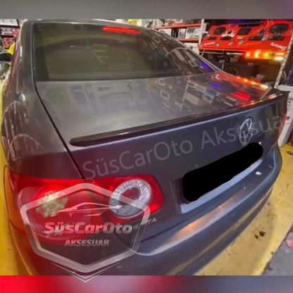 Vw Jetta MK5 2005-2010 Bagaj Üstü Spoiler Çıtası Piano Black Parlak Siyah image 3