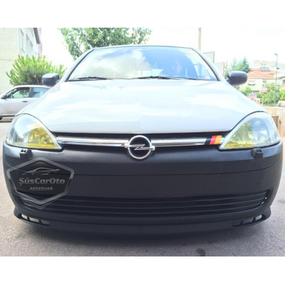 Opel Corsa C 2000-2006 Uyumlu Üniversal Laguna Lip Esnek Ön Lip 2 Parça Tampon Altı Dil Karlık Ön Ek image 1