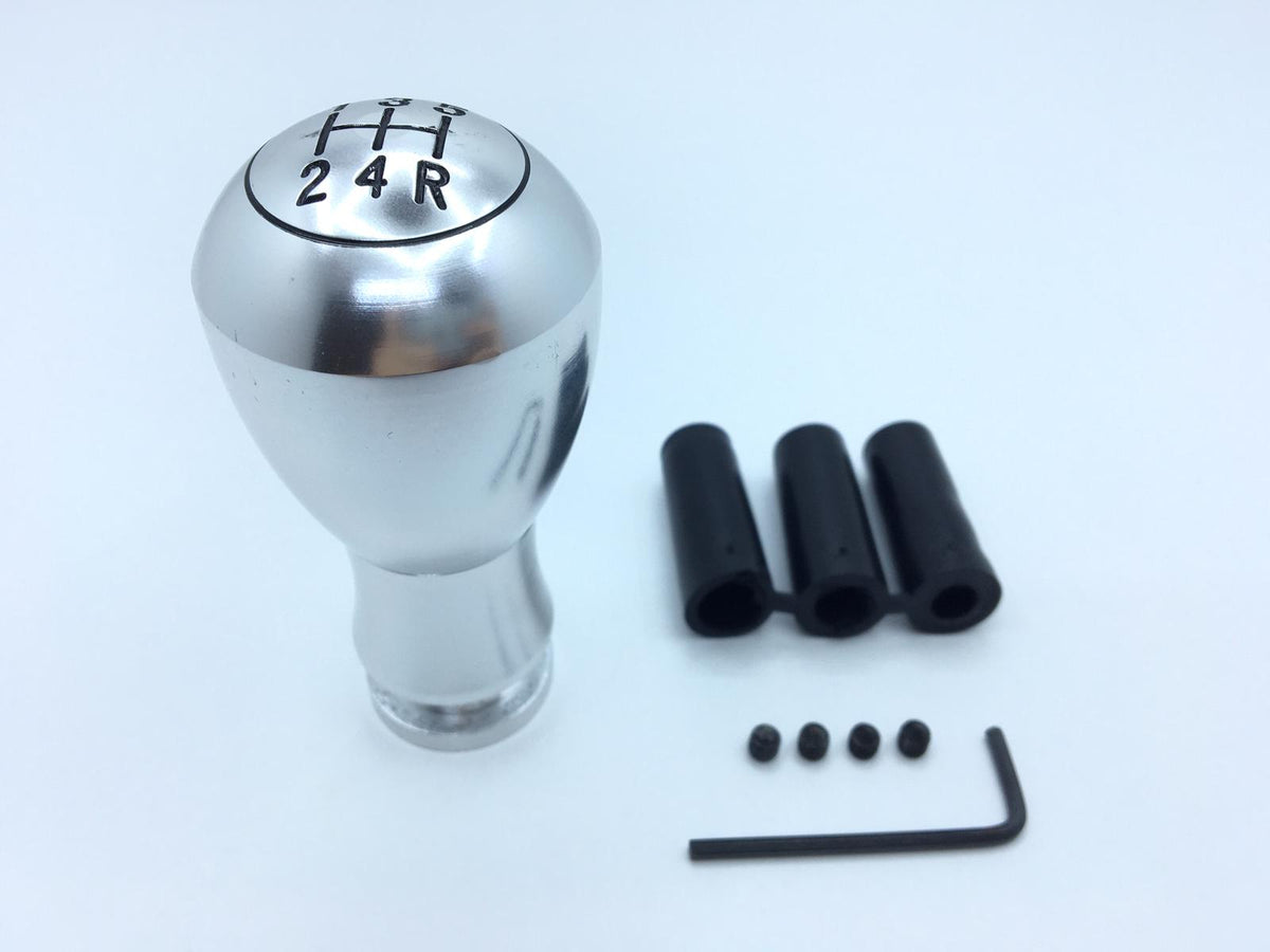Üniversal Metal Spor Görünümlü Vites Topuzu Aparatlı Yuvarlak Tip Gümüş image 6