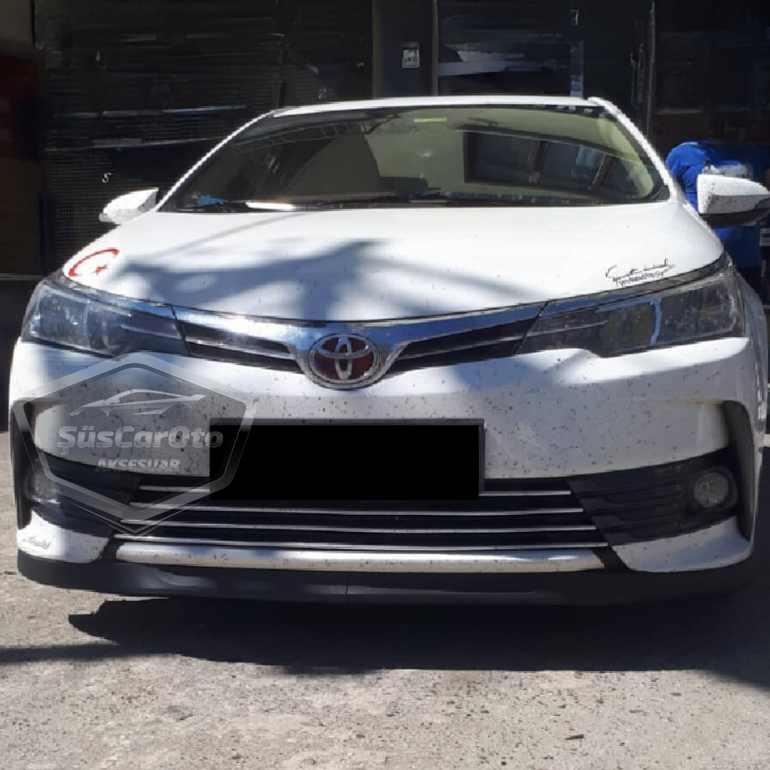 Toyota Corolla E170 2013-2018 Uyumlu Üniversal Astra H lip Esnek Ön Lip 2 Parça Tampon Altı Dil Karlık Ön Ek image 0