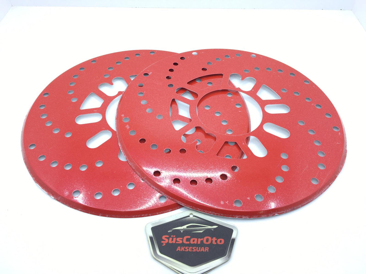 Üniversal Kampana Sacı Disk Sacı Disk Fırfırı 2'li Set 14'' ve Üzeri Kırmızı image 1