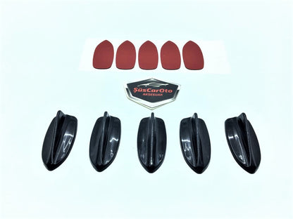 5 li Mini Shark Balina Anten Seti Balık Sırtı Süs Anten Siyah image 7